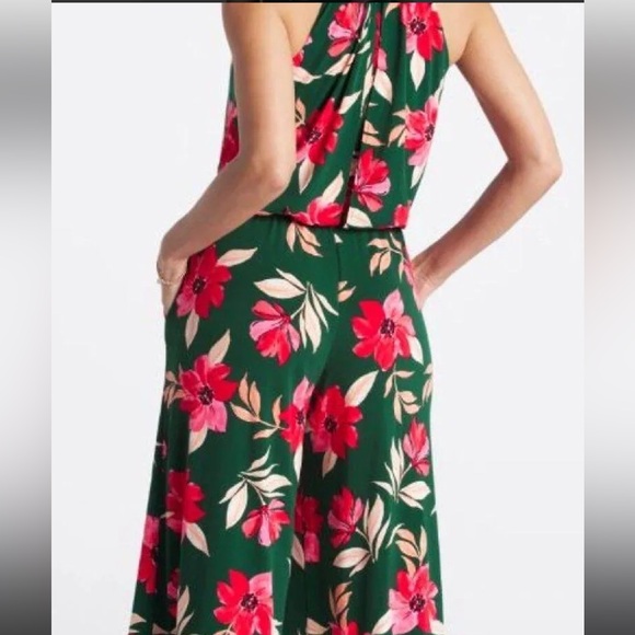 Maggy London Lottie Knit Crop floral Jumpsuit, Sz 2 Stitch Fix, NWT retails $88 - Picture 9 of 10